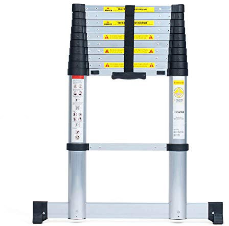 Varan Motors - DLT210B-2019 Aluminium Anlege-Teleskopleiter 3,2m, 11 Sprossen