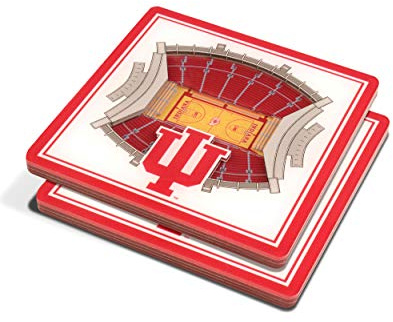 YouTheFan NCAA Indiana Hoosiers 3D Stadium Drink Coasters