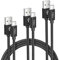 Elebase Cable USB C Samsung Galaxy S25 S24 Plus Ultra,Câble Chargeur USB Type C 0.5M/1M/2M 3 Pack,Cordon Charger Rapide pour S23 S22 S21,A54 A53 A52 A13 5G,A42,Z Fold Flip 4 5,Kindle Fire,iPhone 16 15