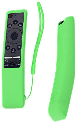 SIKAI Custodia Protettiva Compatibile con Telecomando Samsung UHD 4K Smart TV Bluetooth Remote Control RMCSPR1BP1 / BN59-01312A Copertura Protettiva Cassa (Luminoso Verde)