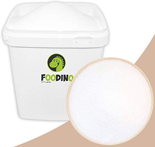 Erythrit Erythritol im Eimer Zuckerersatz Süßstoff kalorienfrei ohne Gentechnik natürliche Zuckeralternative leicht löslich 5kg zahnfreundlich 70% Süßkraft von Zucker Diabetiker geeignet Foodino