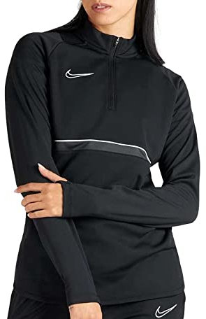 NIKE Women's Nk Dry Acd21 Dril Top Sweatshirt, Black/White/Anthracite/White, L UK