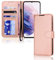TECHGEAR Galaxy S21 Plus Leather Wallet Case, Flip Protective Case Cover with Wallet Card Holder, Stand and Wrist Strap - Rose Gold PU Leather with Magnetic Closure Designed For Samsung S21+ / S21+ 5G