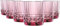 Bormioli America '20S Ametista Confezione da 6 Bicchieri DOF CL 37 H.9,2 Diametro 8,8 122153 Rocco Set Lilla, Vetro, 38cl, 380 milliliters, Liliac Rose