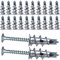 20 Jeux de Cheville Autoforeuse Placo, Chevilles à Visser pour Fixations de Plaques de Plâtre DIY - Alliage de Zinc