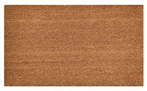 kreatives Wohnen Kokosmatte Schmutzfangmatte Fußmatte Fußabtreter einfarbig für Haustür 3 Farben 60 x 90 cm Natur Türvorleger