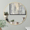 Americanflat Specchio Rotondo da Parete da 81,2 cm con Cornice Dorata - Specchio Tondo Bagno, Camera da Letto, Ingresso, Salotto - Specchio da Parete Rotondo Grande