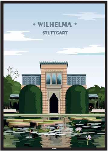 BLN PRINT Wilhelma Stuttgart (1) - Vintage Travel Poster