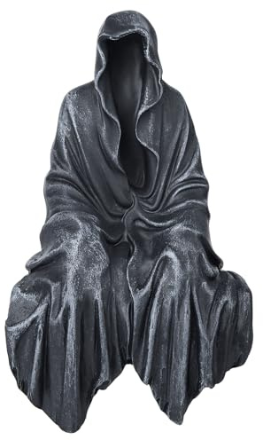 SHOWFEICAT Tischdekoration aus Kunstharz, Gothic-Dekor, sitzende Statue, Gothic-Dekor, passt auf EIN stabiles Regal und hat einen coolen mystischen Look 13 cm