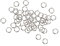 Hilai 50 PCS Anneaux de porte-clés en vrac Argenté pour clés Organisation DIY Crafts Keyrings 9 mm