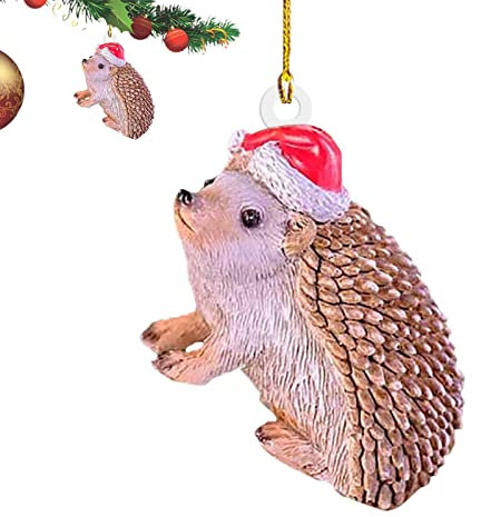 Personalisierte Weihnachtsschmuck | Eichhörnchen/Kaninchen/Vogel/Elch/Igel dekorativer Weihnachtsbaum-Anhänger | niedliche Feiertags-Heim-Party-Dekoration