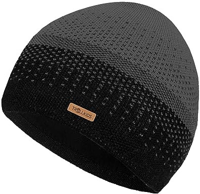 Trollkids Kids Merino Cap 54, Dark Grey