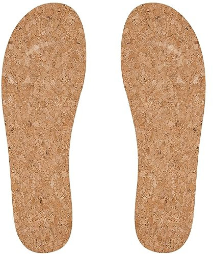 Endoto Kork Einlegesohlen für Hey Dude Wally Herren Schuhe, bequeme und leichte Ersatz Schuheinlagen Einlagen Cork Insoles Inserts (US-Größe: M11 / EU-Größe: 44)