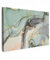 MuchoWow© Impression sur Toile Decoration Murale Peinture 90x60 cm Tableaux Decoratifs Muraux Déco Chambre Tableau Salon Marbre - Vert - Paillettes - Or