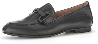 Gabor Damen Slipper, Frauen Slip On,Businessschuhe,Mokassins,Halbschuhe,Slides,Schlupfschuhe,schluepfschuhe,Loafer,schwarz (Uni),37.5 EU / 4.5 UK