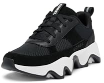 SOREL Women's Kinetic Impact ll Wonder Lace Sneaker, Black, Sea Salt, 5 UK