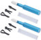 2 Set Bodenbelag Schweißen Schneiden Klinge Werkzeug 4 Stücke HSS Klingen Boden Schäl Messer Aluminium Legierung Griff PVC Kunststoff Trimmen Schäl Messer