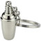 KREATIONS 3D Mini Cocktail Shaker Keyring - Party and Bartender Accessory - Personal Car Key Gift A, Shaker-black