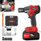 DICN Cordless Impact Wrench 1/2 inch, 550N.m High Torque 3000 RPM, Brushless Motor, with 1.3Ah Li-Ion Battery, Eletric Wrench for Tire Lug Nuts - Red