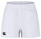 Canterbury Men's Players Drill Shorts | Rugby Shorts | CCC Logo Gym Shorts, White, M