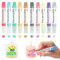Scentoria 10 Stück Wachsstifte für Kerzen, Kerzen Bemalen Set 10x10 ml Kerzenstifte, Keramik Bemalen Set, Kerzen Selber Machen Set, Candle Pen, Kerzenstifte zum Verzieren （Perlglanz）