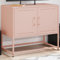 Juroupi Mobile TV Rosa 68,5x39x60,5 cm in Acciaio,Mobile TV,Mobile Porta TV,Mobile TV Soggiorno,Mobile TV Moderno-846471