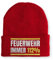 tshirtladen Mütze mit Spruch Feuerwehr Immer 112% Wintermütze lustige Beanie, Farbe: Rot