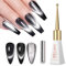 GZSYY Cat Eye UV Gel Schwarz 10ML Gel Nagellack Magnet Nagellack UV Nagellack Magnetisch Gel Polish