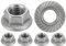 Dado in acciaio inox a base dentata M10 | dadi a flangia per viti Ø 10 mm | Autobloccante esagonale DIN 6923 / ISO 4161 | Acciaio inossidabile A2 (V2A/304) Dado di sicurezza: Set di 10 pezzi - ProRaje