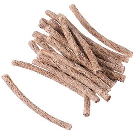 Kisangel 1 Satz Anzündholz Gadgets Solar- Notfall Kochgeschirr Bausatz Bausätze Feuerkolben Feuerstellenscheite Feuerstarter Schlauch Protokoll Grube Verstauen Anlasser Hanfseil Khaki 30st