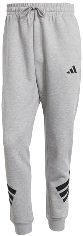 adidas Men's Future Icons Three Stripes Pant, medium Grey Heather, M
