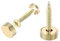 8 Sets Mirror Screws, 12mm Mirror Screws with Chrome Caps & Washers, Brass Decorative Screw for Mirrors, Furniture Fittings, Tables, Wardrobes, Glass, Gold