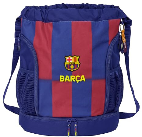 FC Barcelona 1. Team 25/26, Rucksack, ideal für Kinder verschiedener Altersgruppen, bequem und vielseitig, Qualität und Widerstandsfähigkeit, 34 x 15 x 43 cm, blau/granate, M, Casual