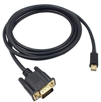 CIYODO câble vers vga câble Mini displayport vers vga Port d'affichage vers VGA Noir