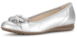 Gabor Damen Klassische Ballerinas, Frauen Ballerinas,pink,Wide-fit,h-Weite,Leder-Sohle,Cherry,Merlot,g-Weite,Gold,Silber (Uni+OBL),39 EU / 6 UK