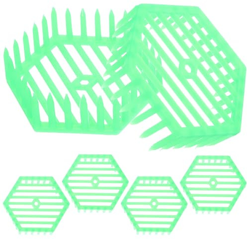 SHINEOFI 6 Stück Teiliges Imkerwerkzeug Bienenköniginnenkäfig Spawning Controller aus Langlebigem Kunststoff Praktischer Bienenbrutkontrollkäfig für Einfache Zufällige Zufällige Farbe