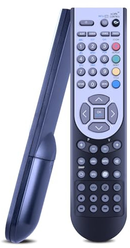 Universal RC1900 RC-1900 Sub RC3910 Replaced Remote for Toshiba Hitachi TV | For Techwood Polaroid Grundig JMB Finlux OKI ALBA CELCUS LUXOR SHARP TELEFUNKEN BUSH AKAI NEVIR SANYO TV, No setup required