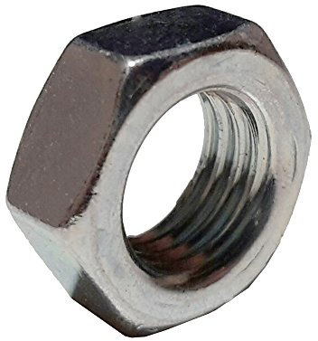 10x Sechskantmutter M8x1 SW12 H.5mm ISO-Feingewinde DIN 13-5 verzinkt Schlüsselmutter Gewindemutter