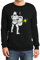 Tolle Geschenkidee Pulli für zielsichere Klo-Krieger in voller Montur Sweatshirt X-Large Schwarz