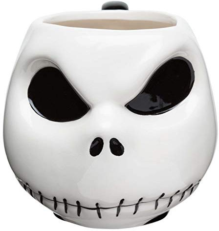 Zak Designs NBCC-1592 Christmas Coffee Mugs, Ceramic, Nightmare Before Xmas Jack