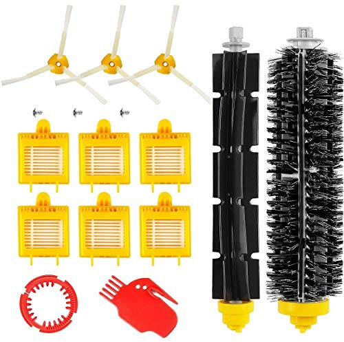 MTKD 13 Ersatz-Kit Kompatibel mit iRobot Roomba 700 Serie 700, 760, 770, 780/790) - 13 Teile (Bürsten seitlichen Cerda, Filter, Bürste und etc..) Zubehör Kit für Staubsauger Roboter.
