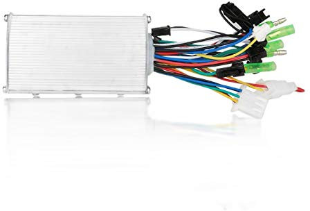 Bürstenloser Motorregler, 24V/36V universal, 350W, Aluminiumlegierung Motor Brushless Controller, für Bike Scooter, Elektro Bike Roller, Silber