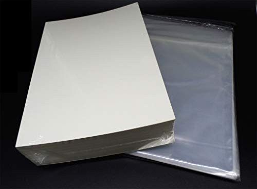 docsmagic.de 100 Regular Size Resealable Comic Bags + Backing Boards - Combo Pack 184 x 266 mm