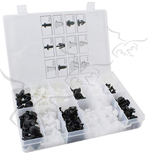 GRAPAS Y CLIPS PARA CARROCERÍAS MITSUBISHI 370 PZS. Indicadas para puertas, paneles y molduras de coches