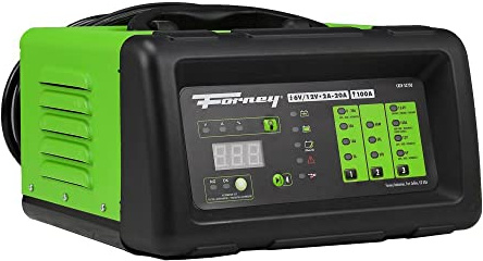 Forney 52750 Battery Charger, 6-Volts at 2, 10 and 20 Amps and 12-Volts at 2, 10, 20 and 100 Amps Start