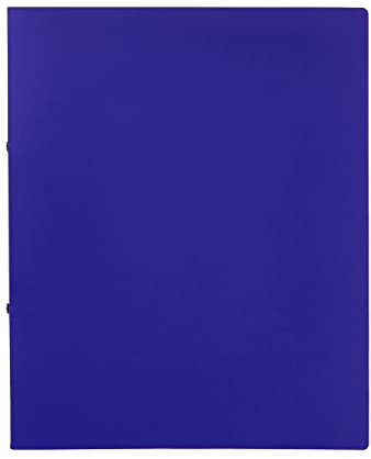 Idena 10430 - Ringbuch im Format DIN A4, 2-Ring-Mechanik mit 16 mm Durchmesser, 20 mm Rückenbreite, blau, 1 Stück