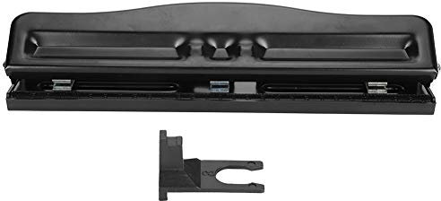 3 Locher, Verstellbarer Locher, Home Office DIY Handbuch Ganze Locher, Professioneller Papierlocher, 10 Blatt Kapazität, Praktisch, stabil, schwarz