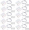 VISSQH 10pcs Cablato ad incasso Cancello di Sicurezza Sensore di Contatto Finestra Interruttore di Contatto Magnetico,bianca，N/C Interruttore Magnetico, Home Alarm Systemd interruttore magnetico