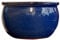 TucanoHamburg Blumentopf, Modell Bamboo in blau 19x13cm, frostfest