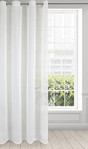 Eurofirany Lucy Rideau en Voile, Ivoire, 140x250 cm